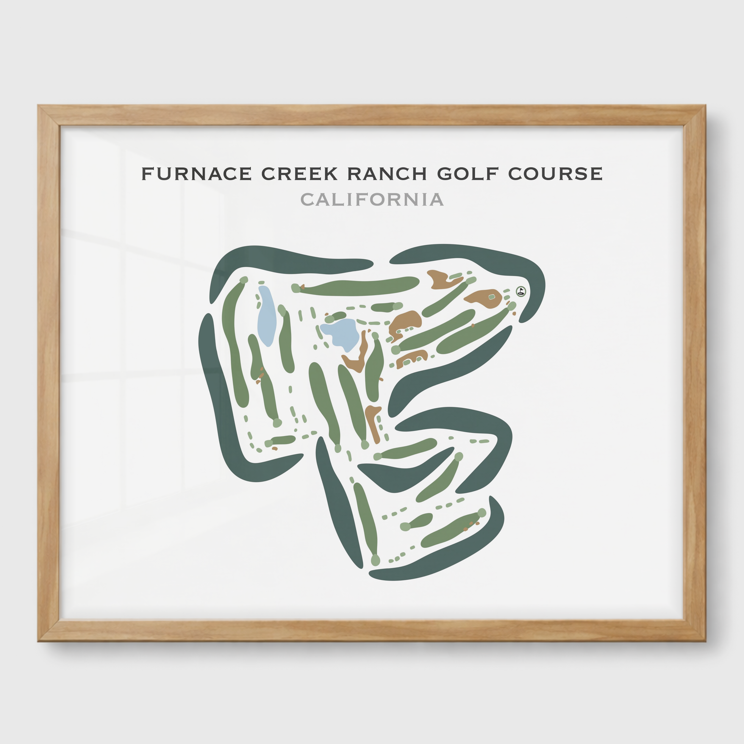 Furnace Creek Golf Course, California - Printed Golf Courses