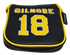 Gilmore #18 Jersey Embroidered Putter Cover - XL Mallet