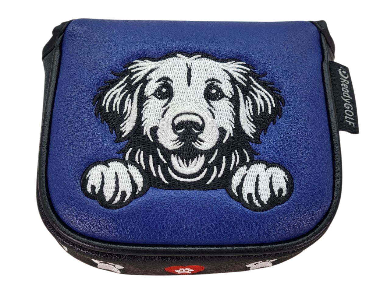 Golden Retriever Embroidered Putter Cover by ReadyGOLF  -  Mallet
