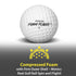GoSports Foam Flight Practice Golf Balls - Choose White or Yellow - Pack of 24 Limited Flight Training Balls