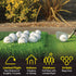 GoSports Foam Flight Practice Golf Balls - Choose White or Yellow - Pack of 24 Limited Flight Training Balls