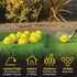 GoSports Foam Flight Practice Golf Balls - Choose White or Yellow - Pack of 24 Limited Flight Training Balls