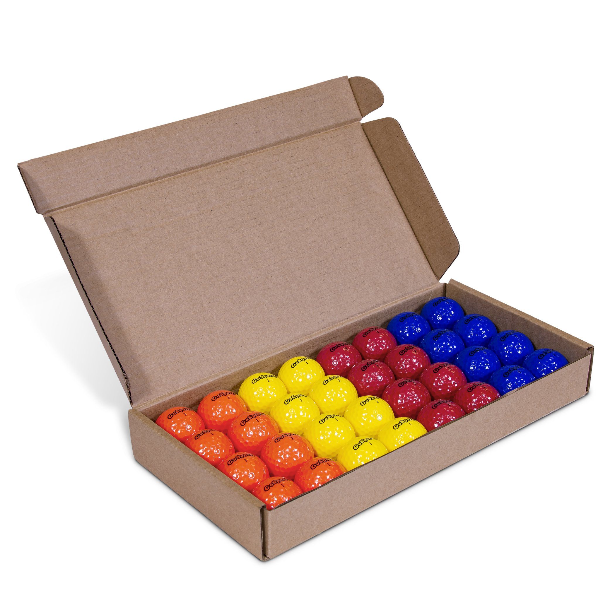 GoSports All Purpose Golf Balls for Play or Practice - Choose 16 or 32 Packs with Tote Bag