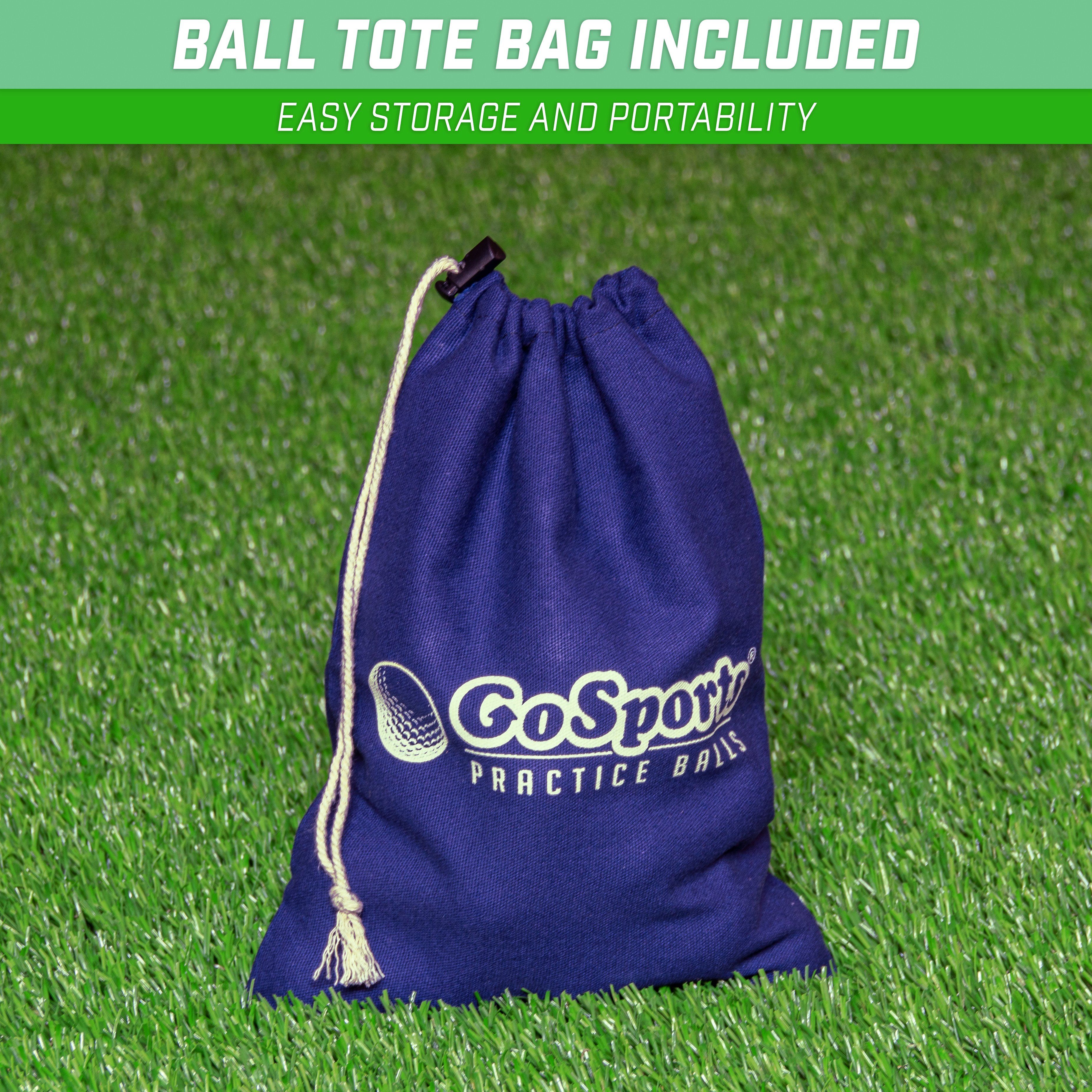GoSports All Purpose Golf Balls for Play or Practice - Choose 16 or 32 Packs with Tote Bag