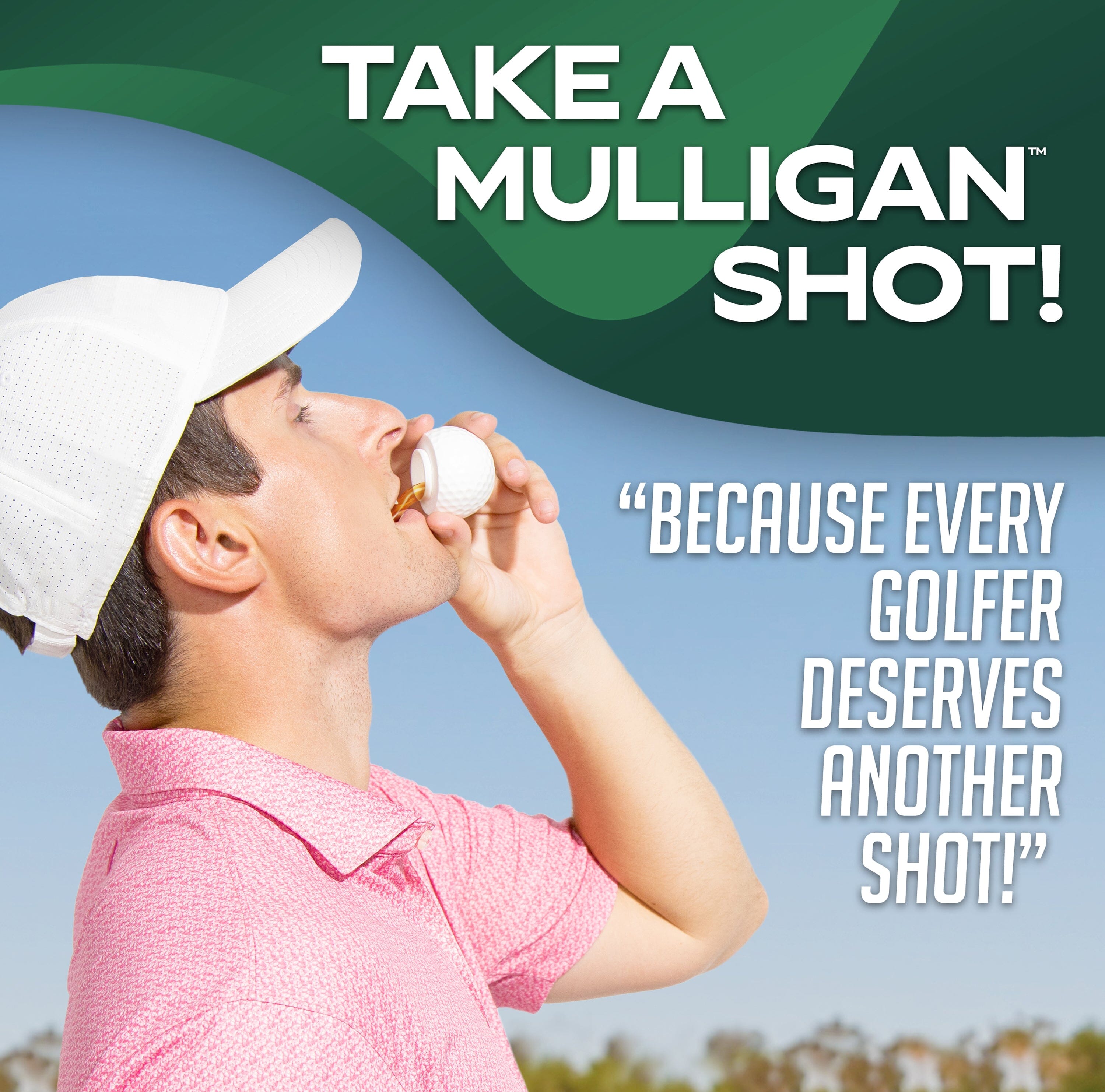 GoSports Mulligan Shots Golf Ball Shot Glasses with Lids - 3 Pack Golf Party Favors - Funny Golf Gifts for Men