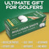GoSports Mulligan Shots Golf Ball Shot Glasses with Lids - 3 Pack Golf Party Favors - Funny Golf Gifts for Men