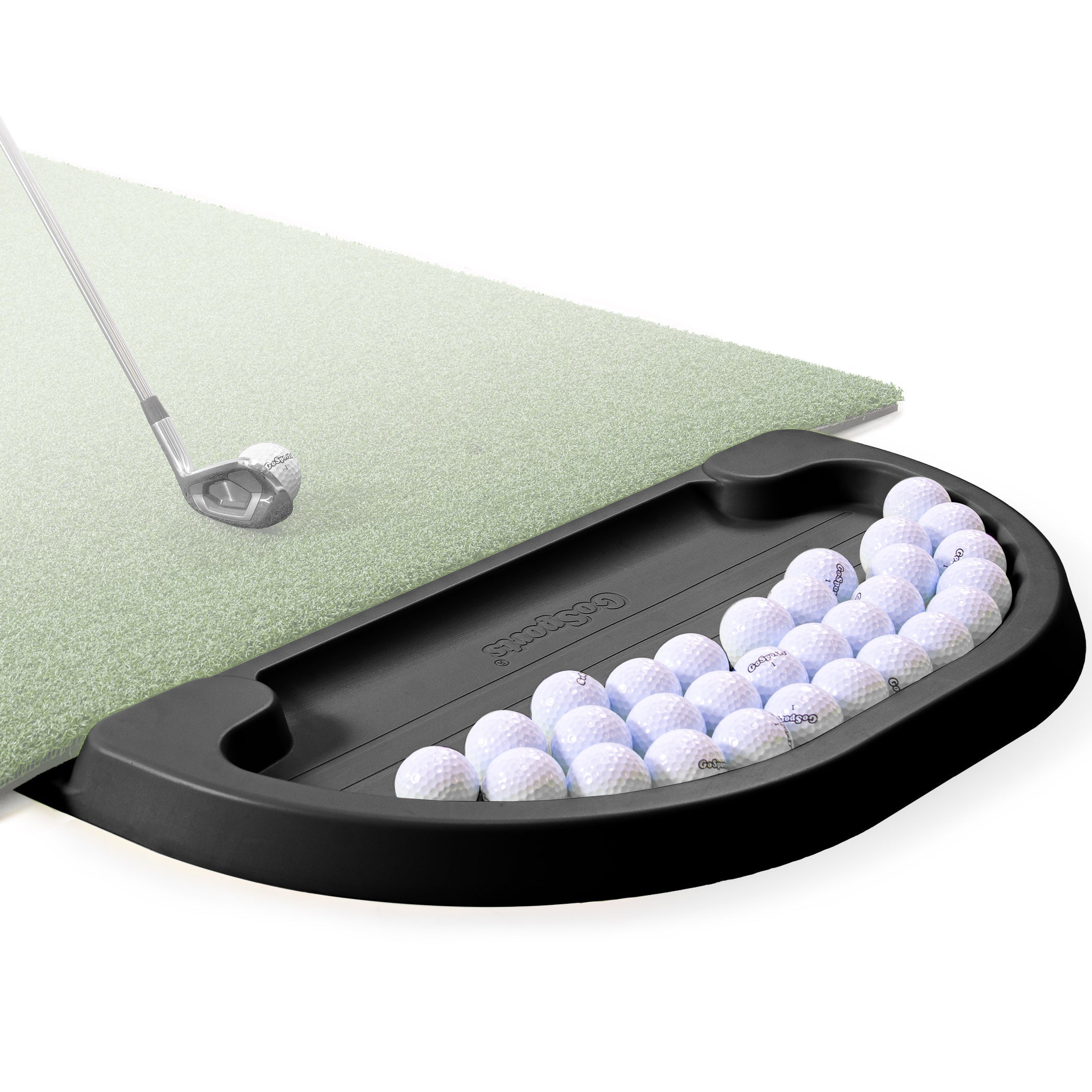 GoSports All-Weather Golf Ball Tray for Practice and Driving Range – Durable Outdoor Use