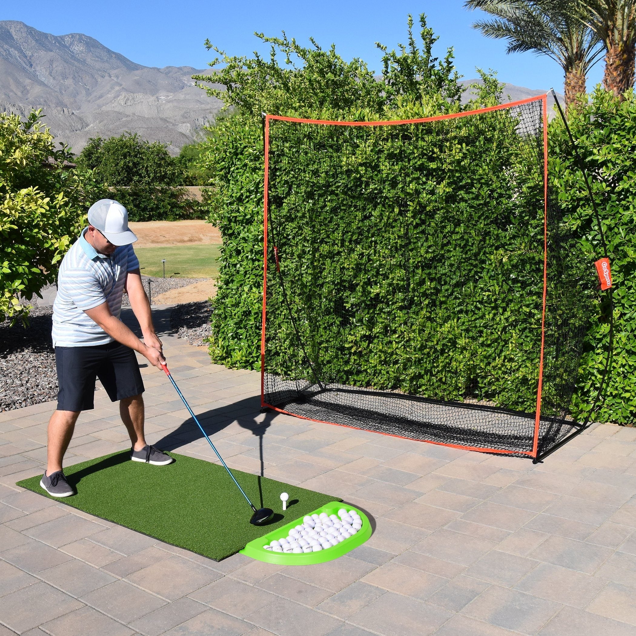 GoSports All-Weather Golf Ball Tray for Practice and Driving Range – Durable Outdoor Use