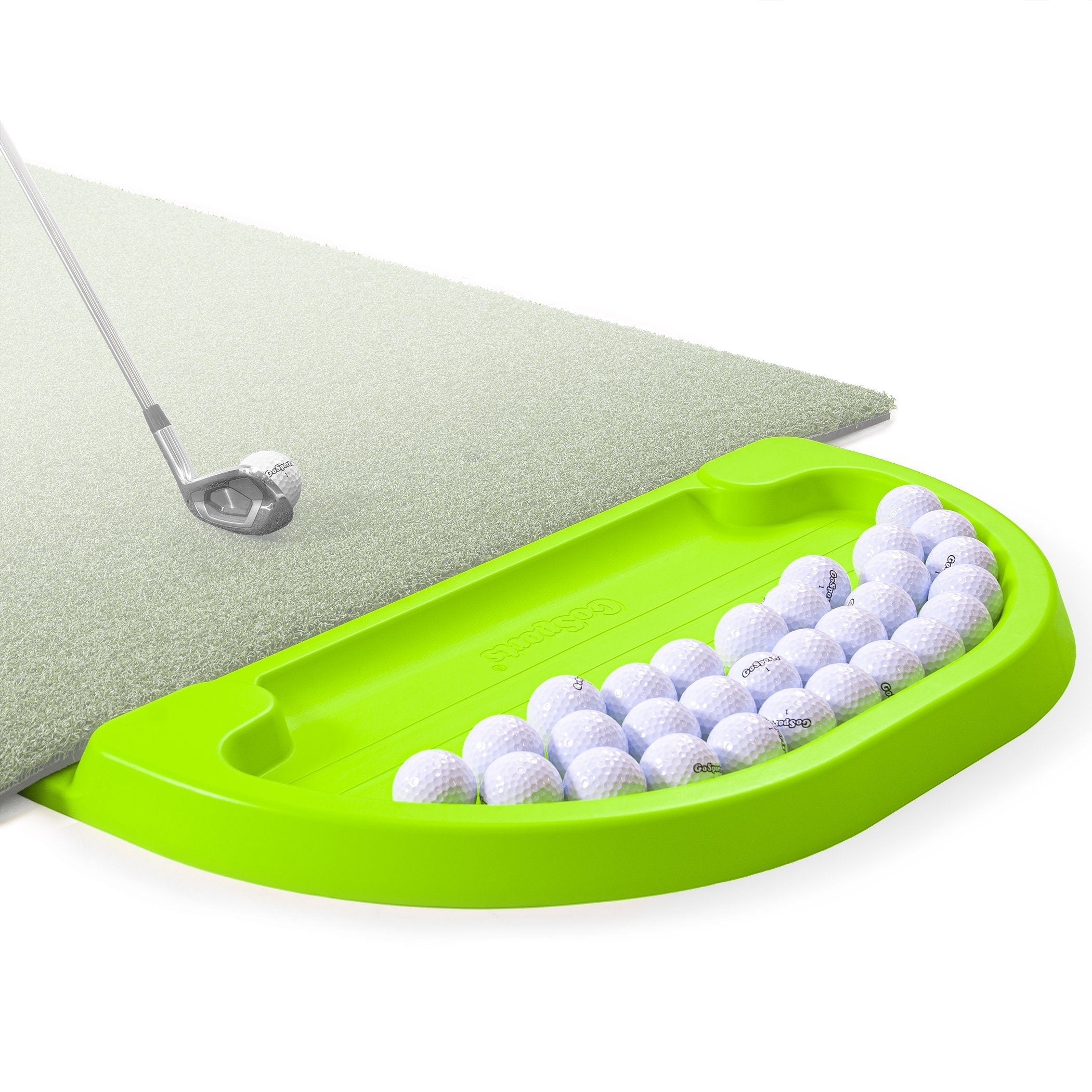 GoSports All-Weather Golf Ball Tray for Practice and Driving Range – Durable Outdoor Use