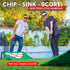 GoSports BattleChip Pong Chipping Golf Games For Adults and Families - Outdoor & Indoor Golf Game Set - Home, Backyard, Lawn, Beach, & More - 1 Board