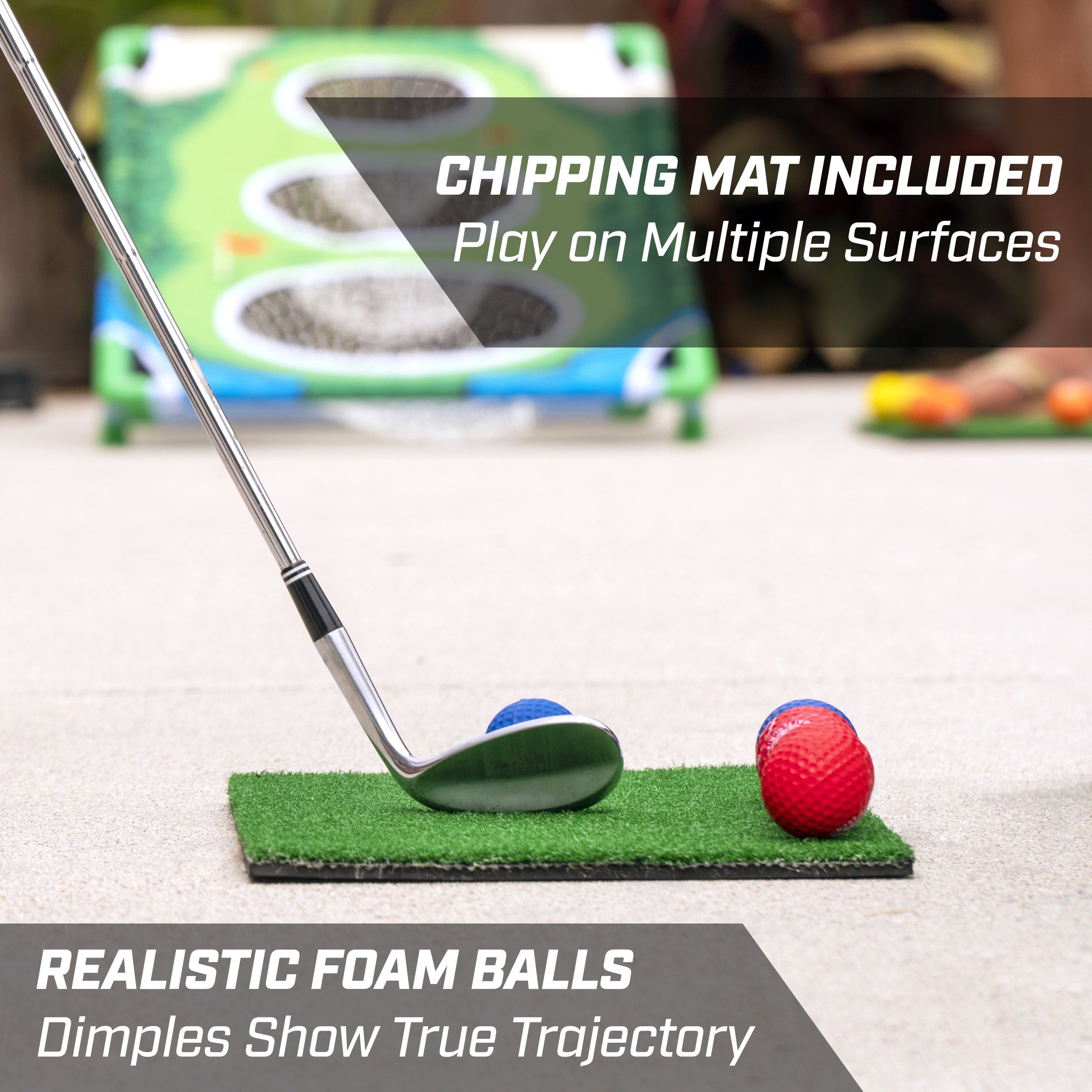 GoSports BattleChip MATCH Backyard Golf Cornhole Game