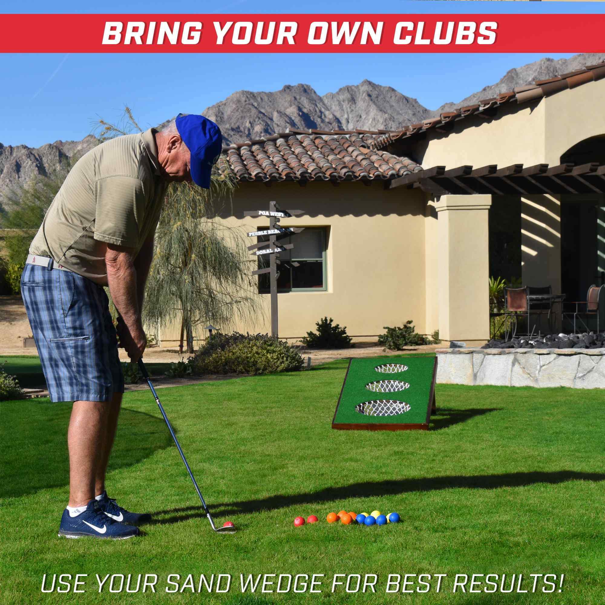 GoSports BattleChip PRO Backyard Golf Cornhole Game