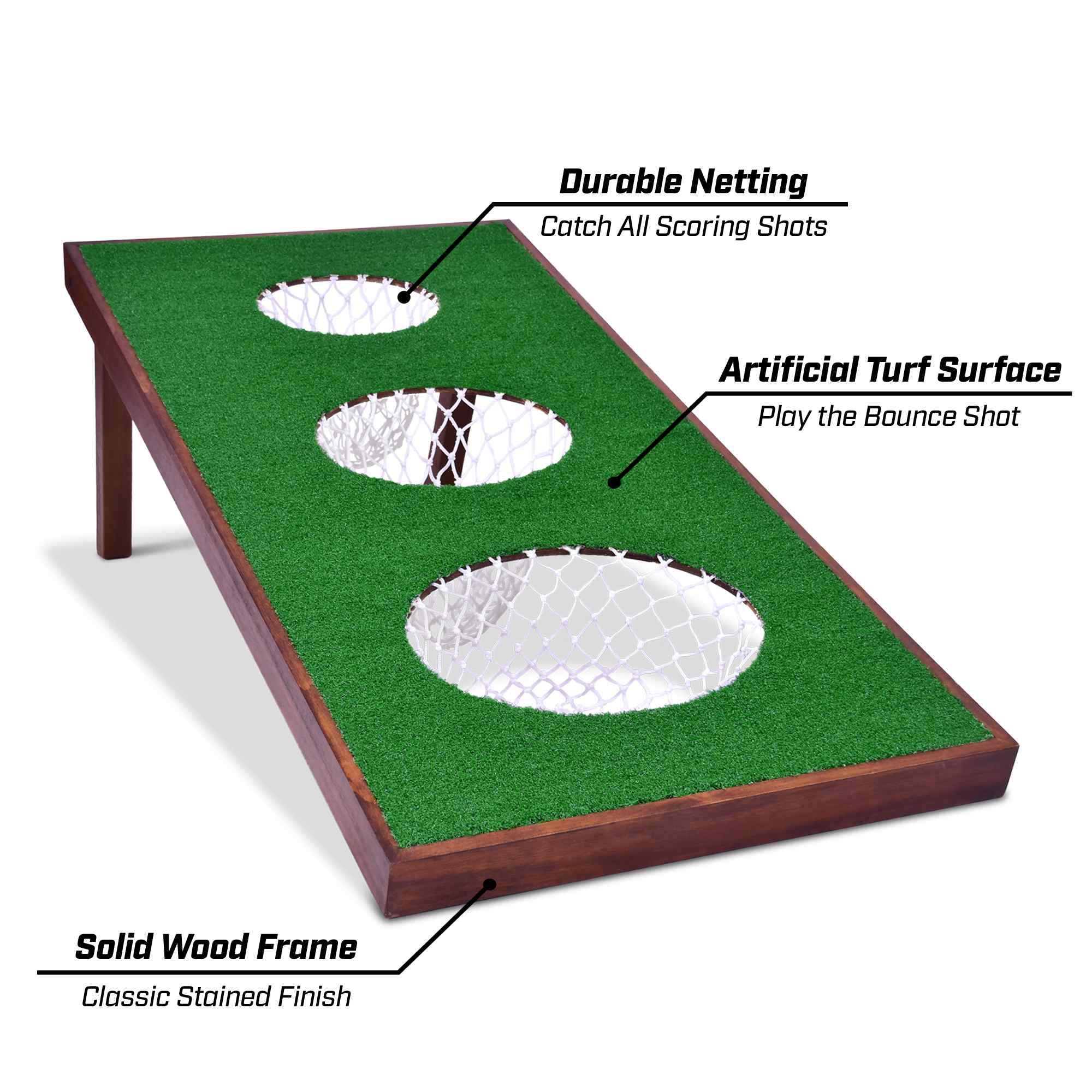 GoSports BattleChip PRO Backyard Golf Cornhole Game
