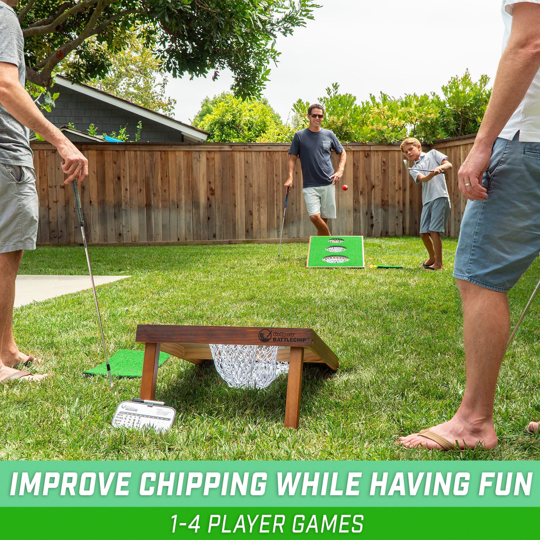 GoSports BattleChip VERSUS Golf Cornhole Chipping Game