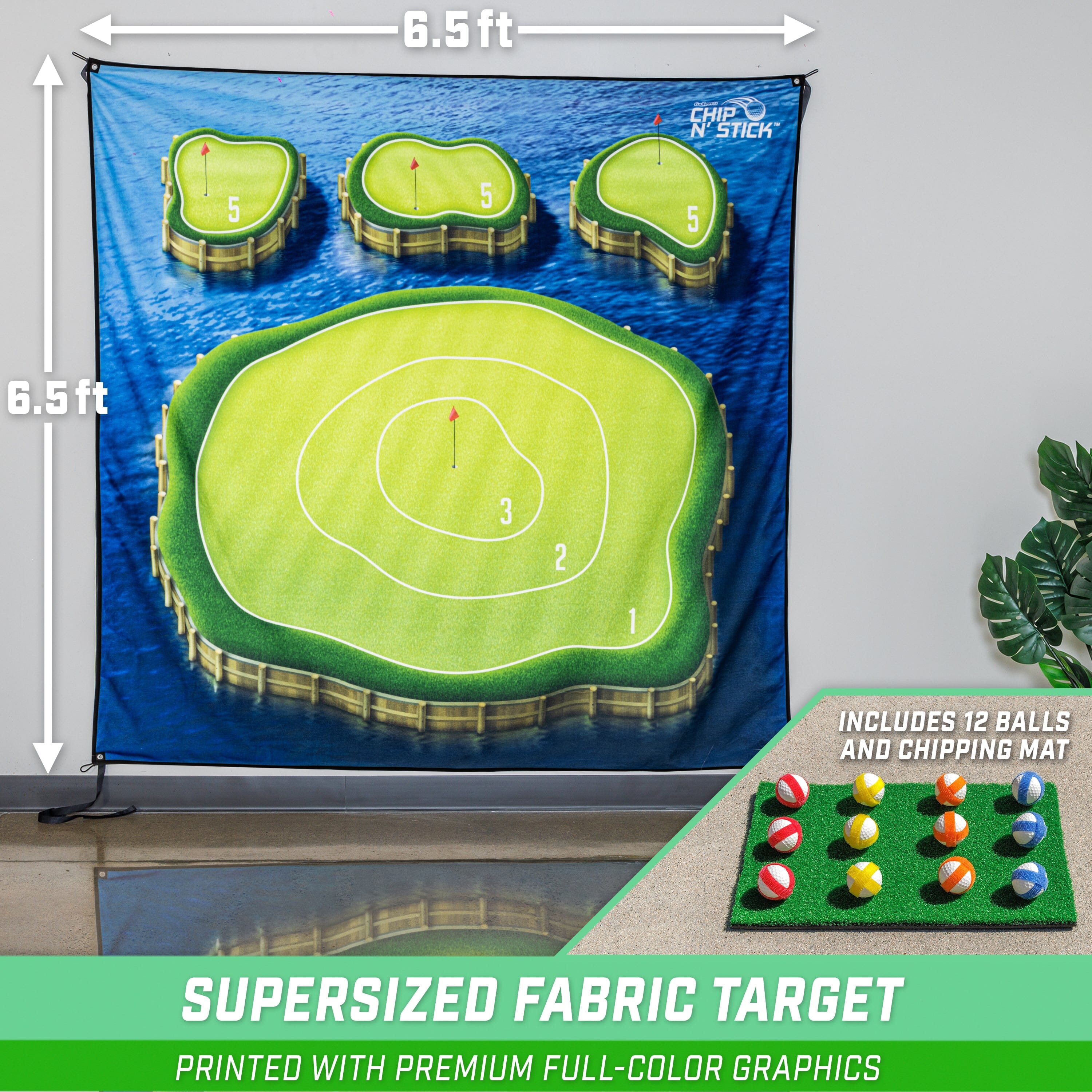 GoSports Chip N' Stick Golf Islands Chipping Game