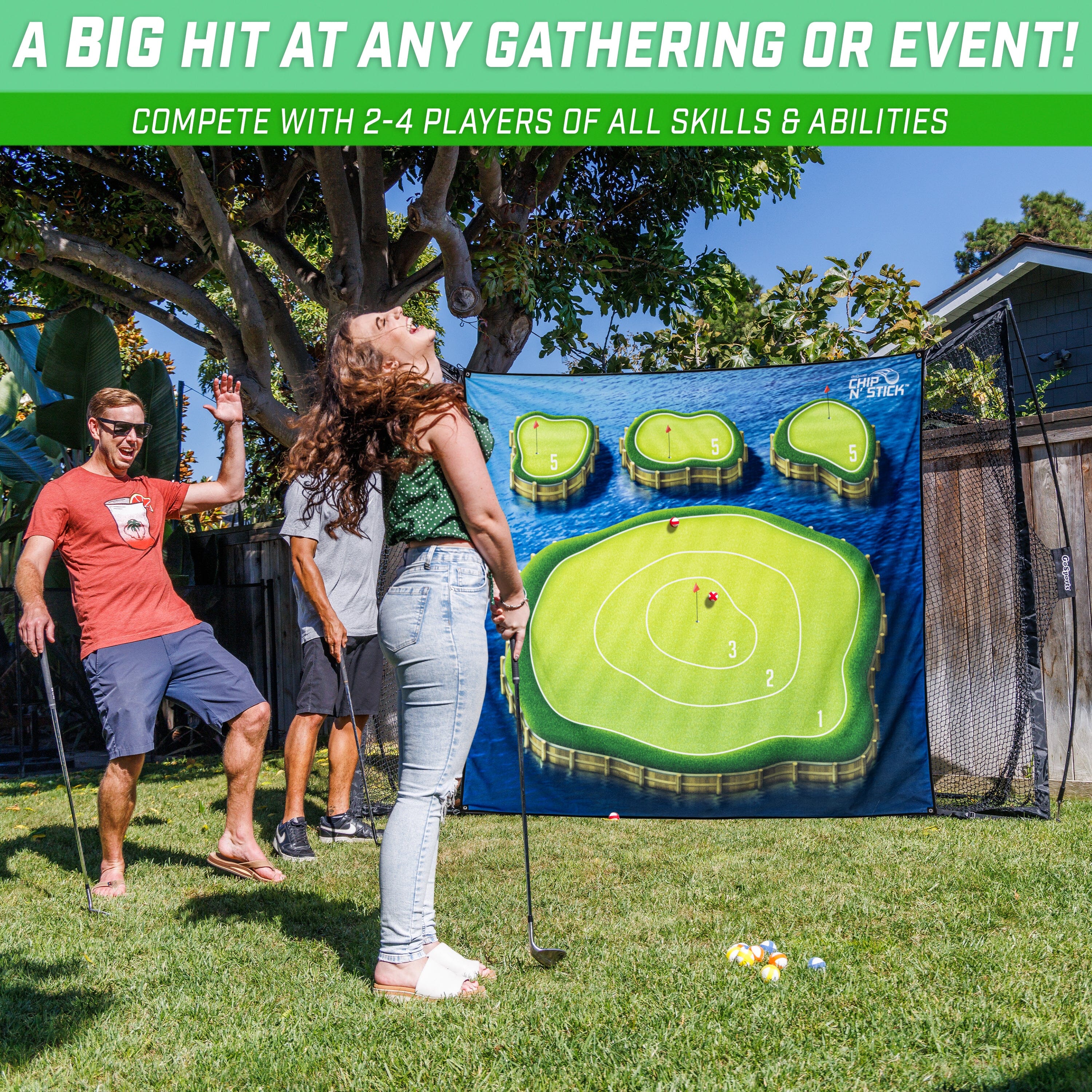 GoSports Chip N' Stick Golf Islands Chipping Game