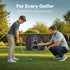GoSports Chipster PRO Golf Chipping Net - Portable Outdoor & Indoor Golf Practice Target with Hitting Mat and 4 Foam Balls - Best Gifts for Golfers - Black