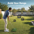GoSports Chipster Range PRO Golf Chipping Nets - Portable Outdoor & Indoor Golf Practice Targets with Hitting Mat and 4 Foam Balls - Best Gifts for Golfers - Black