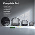 GoSports Chipster Range PRO Golf Chipping Nets - Portable Outdoor & Indoor Golf Practice Targets with Hitting Mat and 4 Foam Balls - Best Gifts for Golfers - Black
