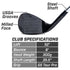 GoSports Tour Pro Golf Wedge - 52 Degree Black