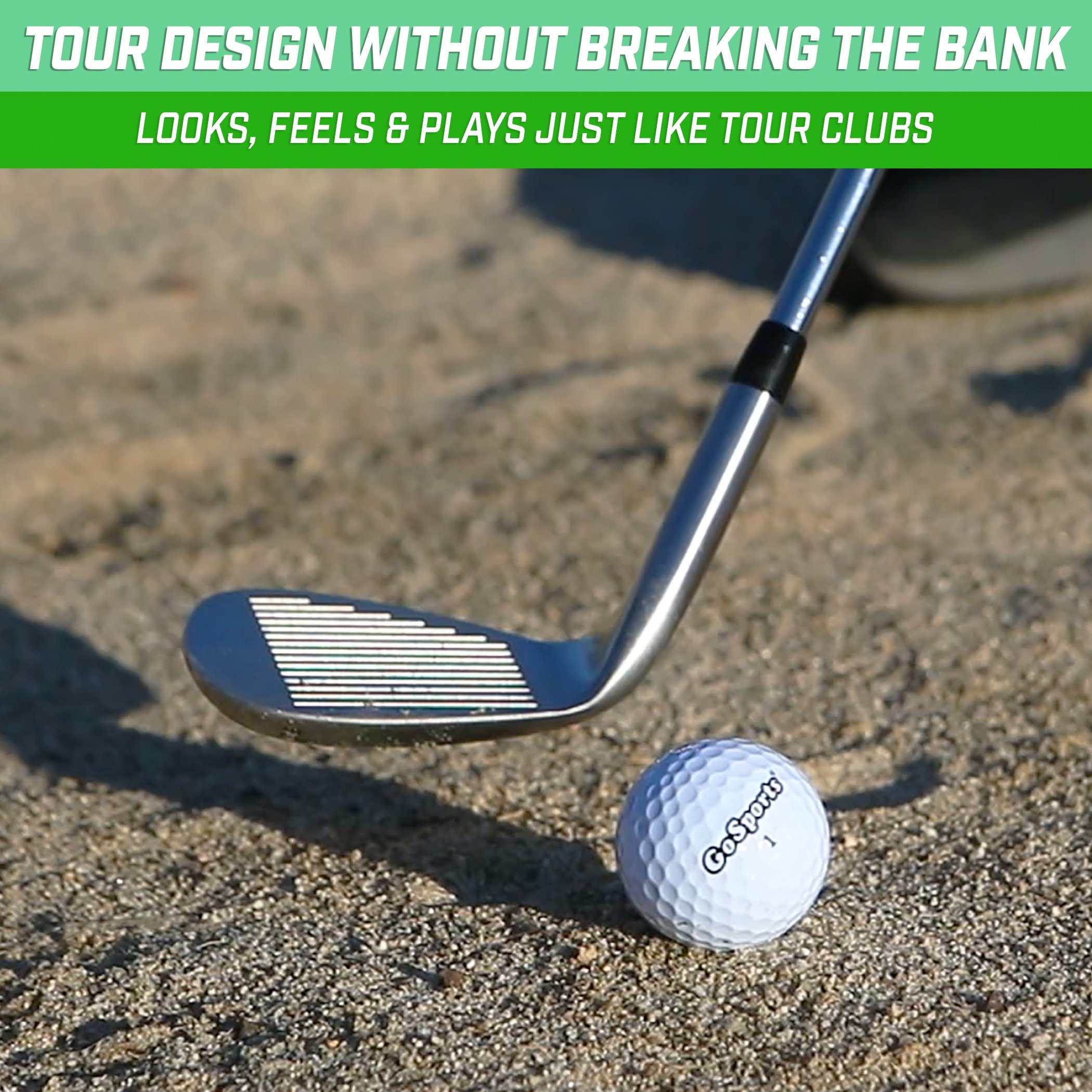 GoSports Tour Pro Golf Wedge - 56 Degree Satin