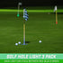 GoSports Light-Up Golf Hole Lights - 3-Pack