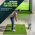 GoSports Golf Hitting Mat - PRO 5 x 4 ft - 5 mm Artificial Turf Training Mat for Indoor/Outdoor Swing Practice, Includes 3 Rubber Tees