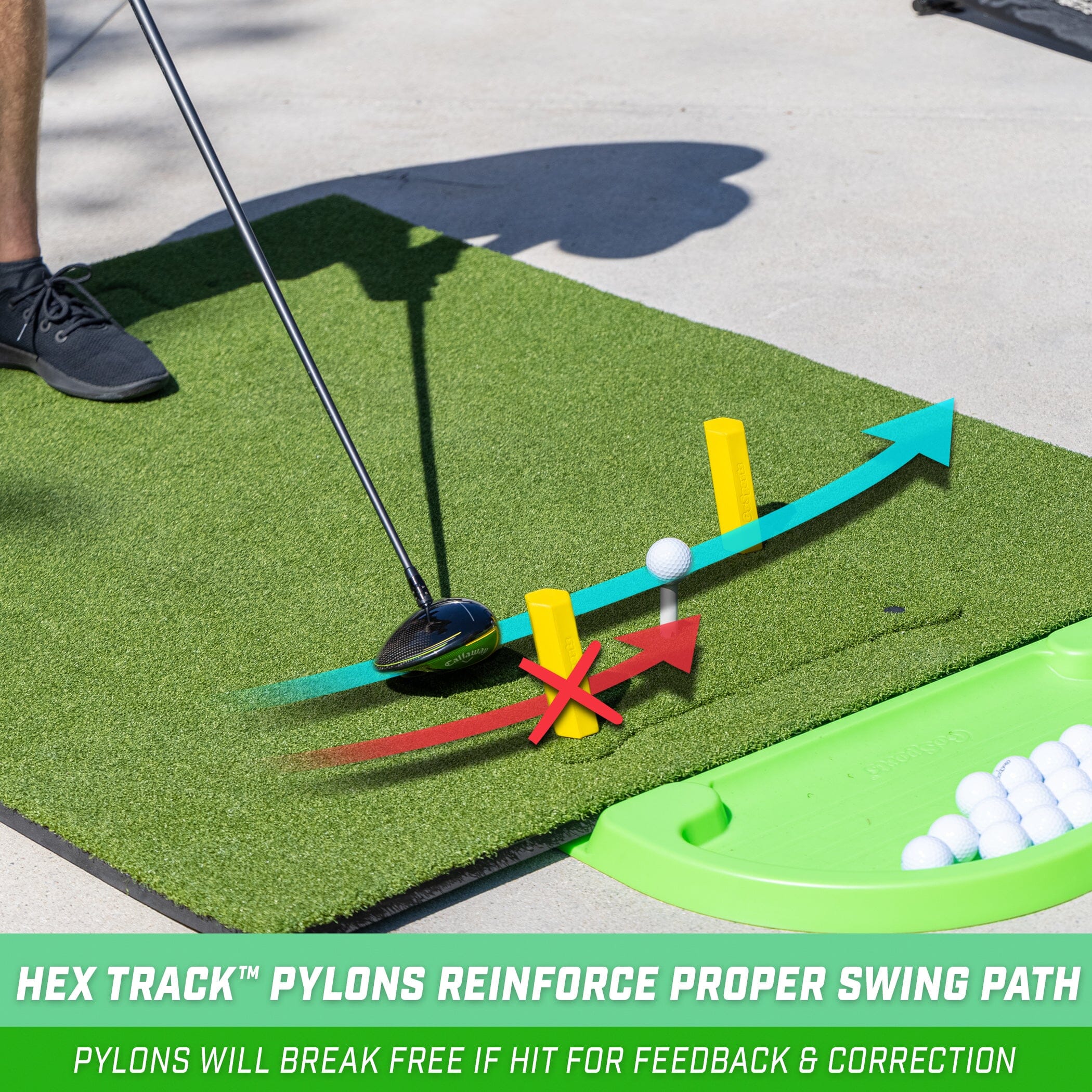 GoSports 5 ft x 4 ft PRO Golf Practice Hitting Mat