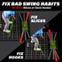 GoSports 5 x 5 Golf Hitting Mat - Fix Slices & Hooks - Stance Mat for Indoor & Outdoor Practice