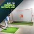 GoSports 10 ft x 7 ft Golf Practice Hitting Net Portable Training Net for Home & Range