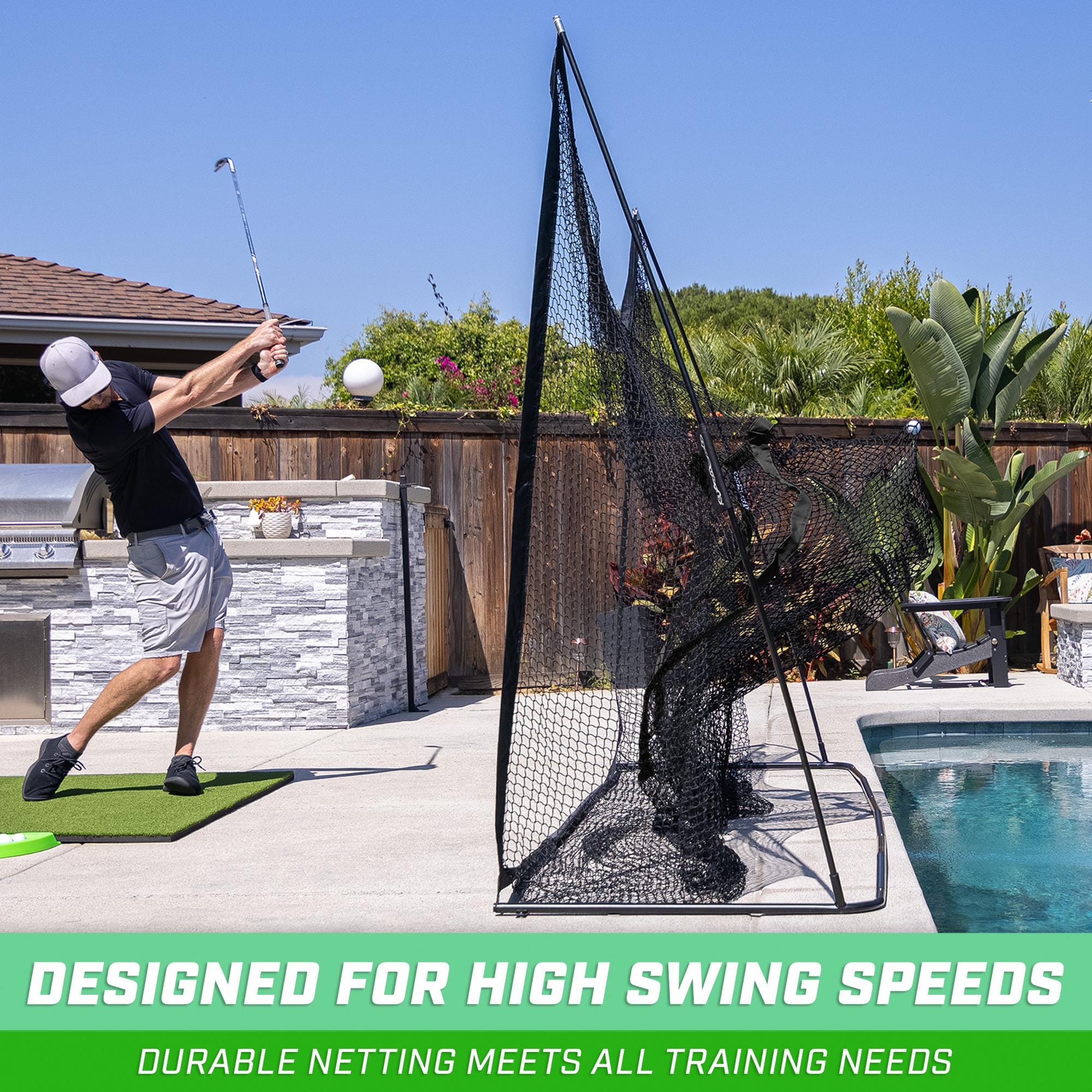 GoSports 10 ft x 7 ft PRO Golf Practice Hitting Net