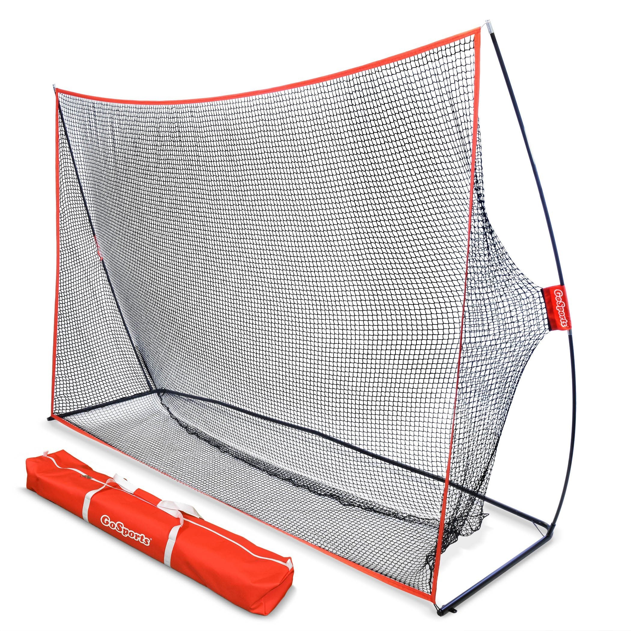 GoSports 10 ft x 7 ft Golf Practice Hitting Net Portable Training Net for Home & Range