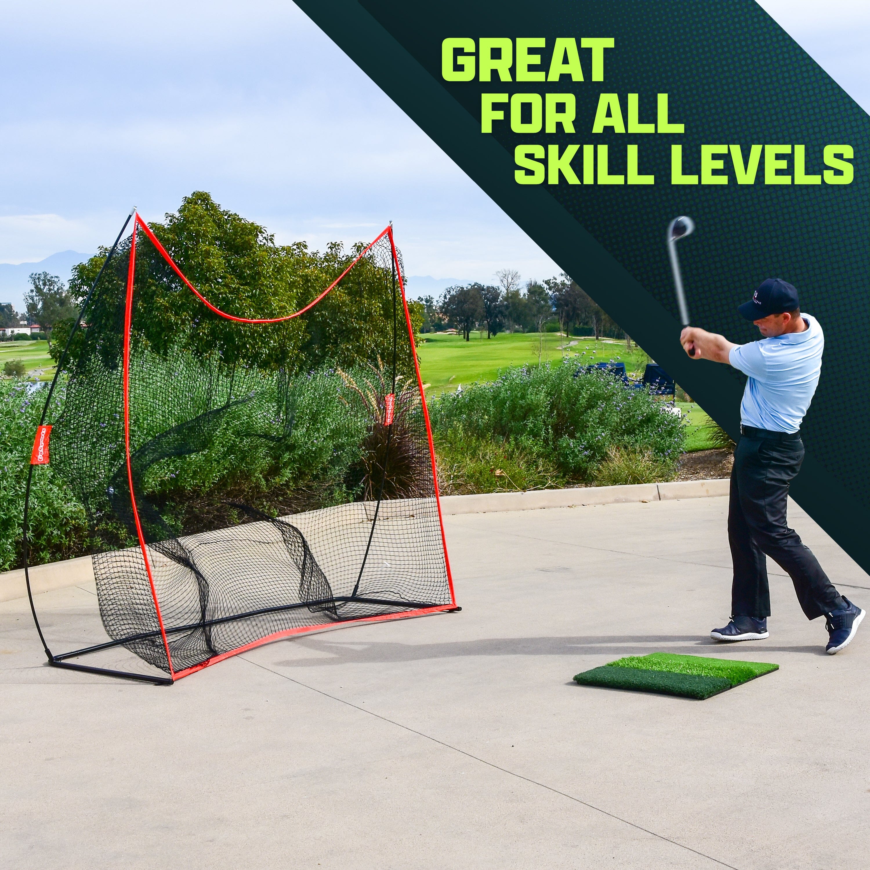 GoSports 7 ft x 7 ft Golf Practice Hitting Net