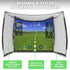 GoSports Range Cage 10 ft x 8 ft Golf Practice Hitting Net with Simulator Impact Screen