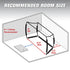 GoSports Range Cage 10 ft x 8 ft Golf Practice Hitting Net with Simulator Impact Screen