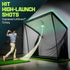 GoSports 8 x 8 ft ELITE Golf Net with LoftGuard Canopy and Steel Frame - Indoor & Outdoor Practice Golf Hitting Net