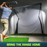 GoSports 8 x 8 ft ELITE Golf Net with LoftGuard Canopy and Steel Frame - Indoor & Outdoor Practice Golf Hitting Net