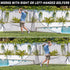 GoSports Shank Net Attachment for Golf Hitting Nets - Black