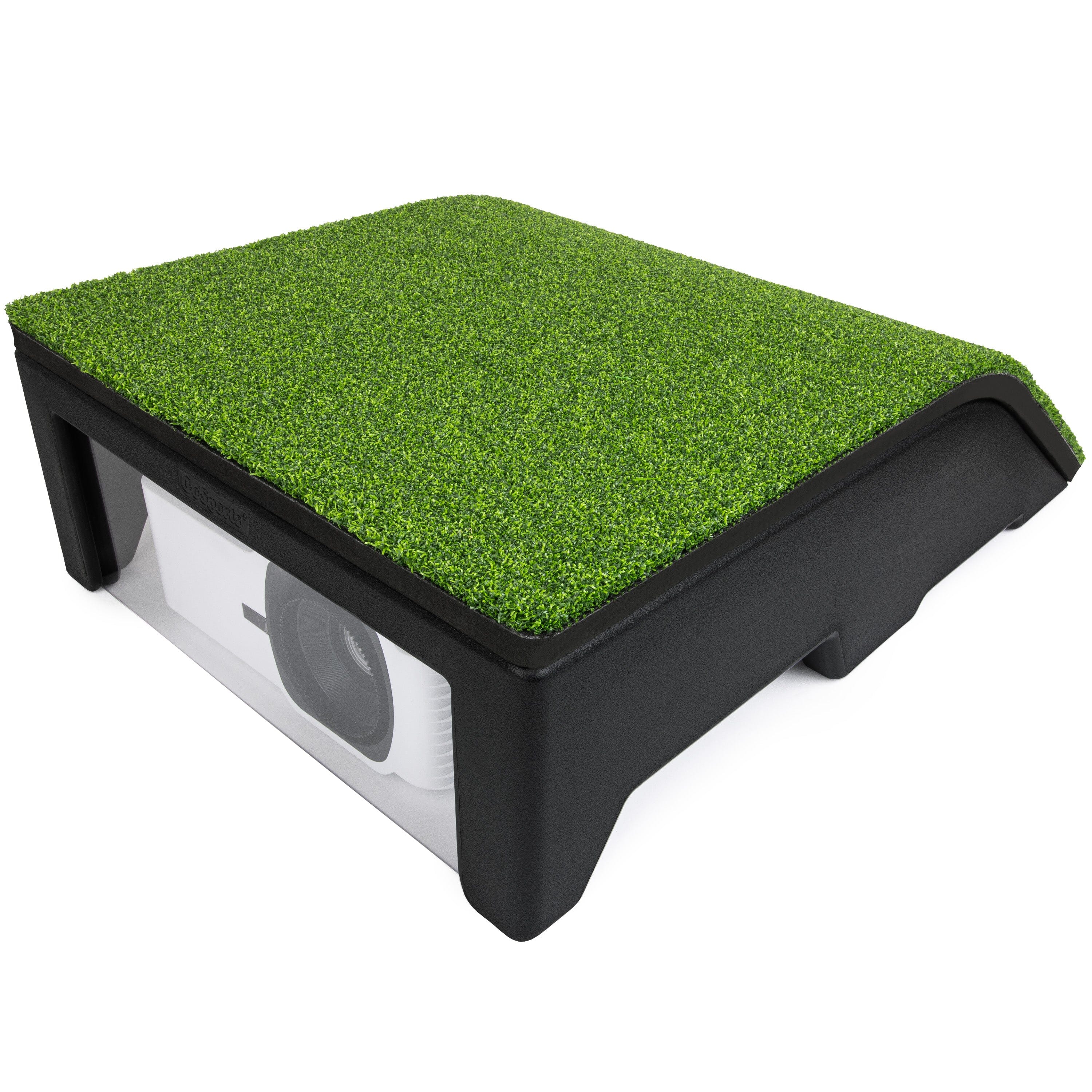 GoSports Golf Simulator Projector Cover with Turf - Floor Mounted Enclosure for LED Projectors with Turf - Floor Mounted Enclosure for LED Projectors