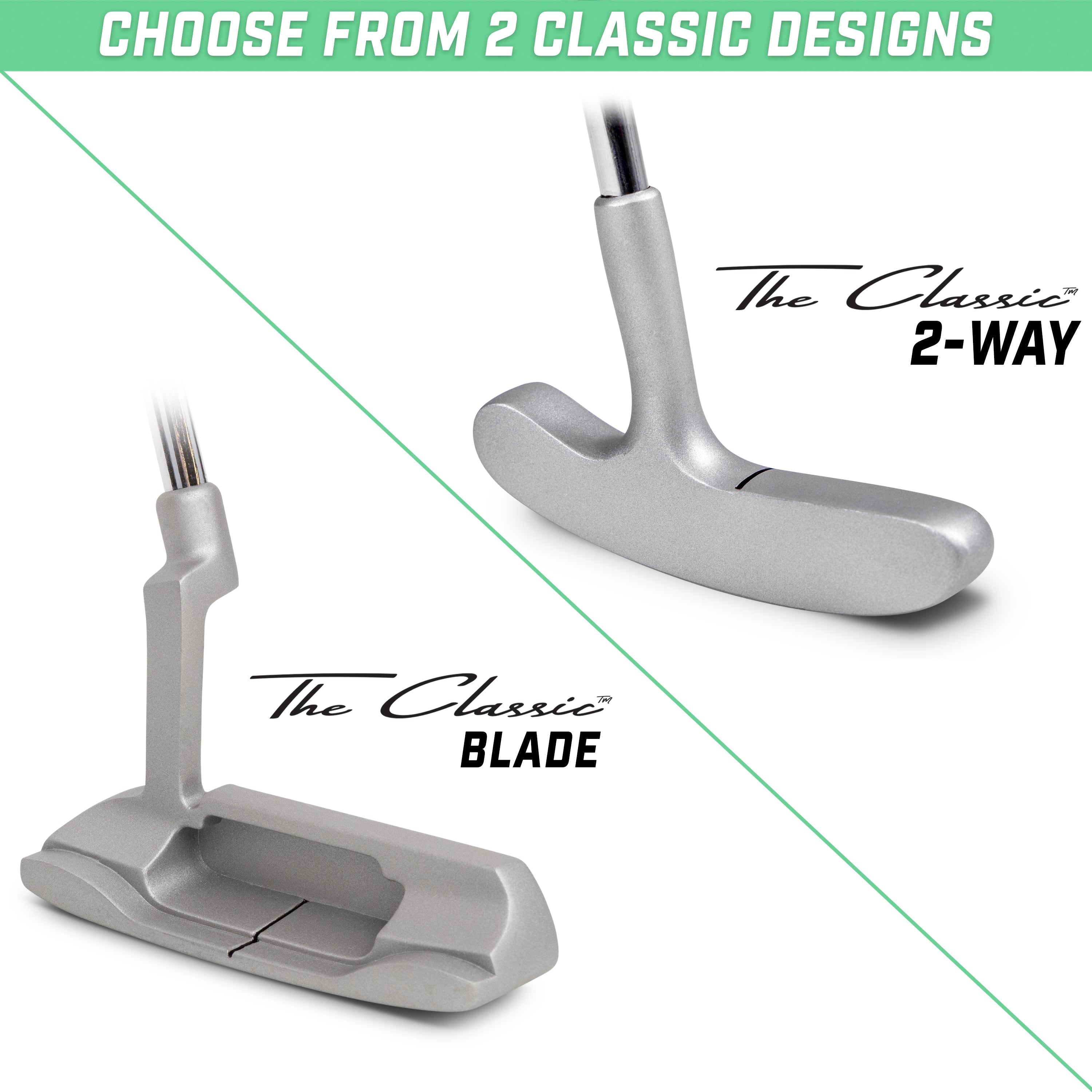 GoSports Classic Golf Blade Putter- 35" Premium Grip