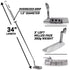 GoSports GS1 Tour Golf Blade Putter - Professional Precision Putting Performance