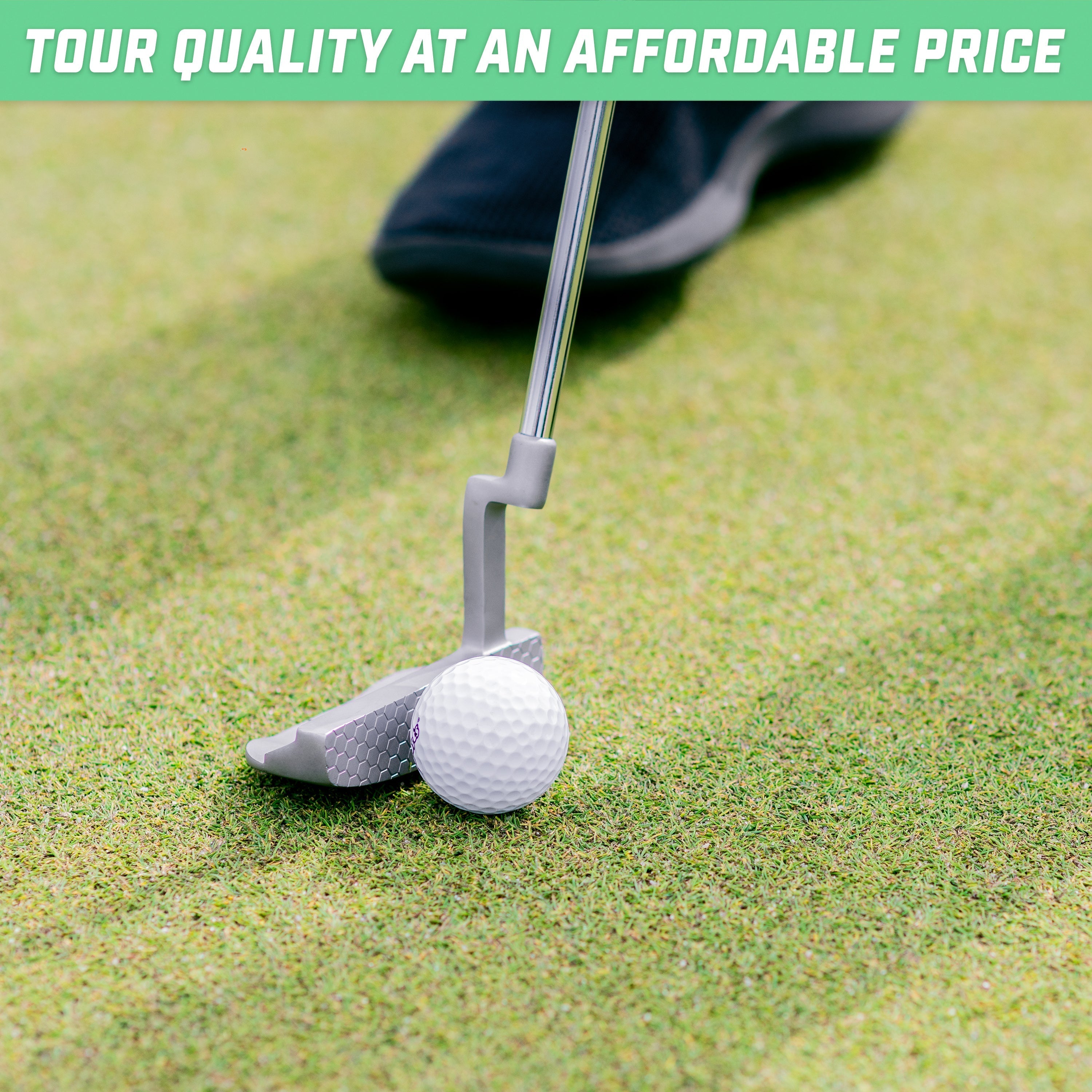 GoSports GS2 Tour Golf Mallet Putter Performance Head Designed for Stability and Control