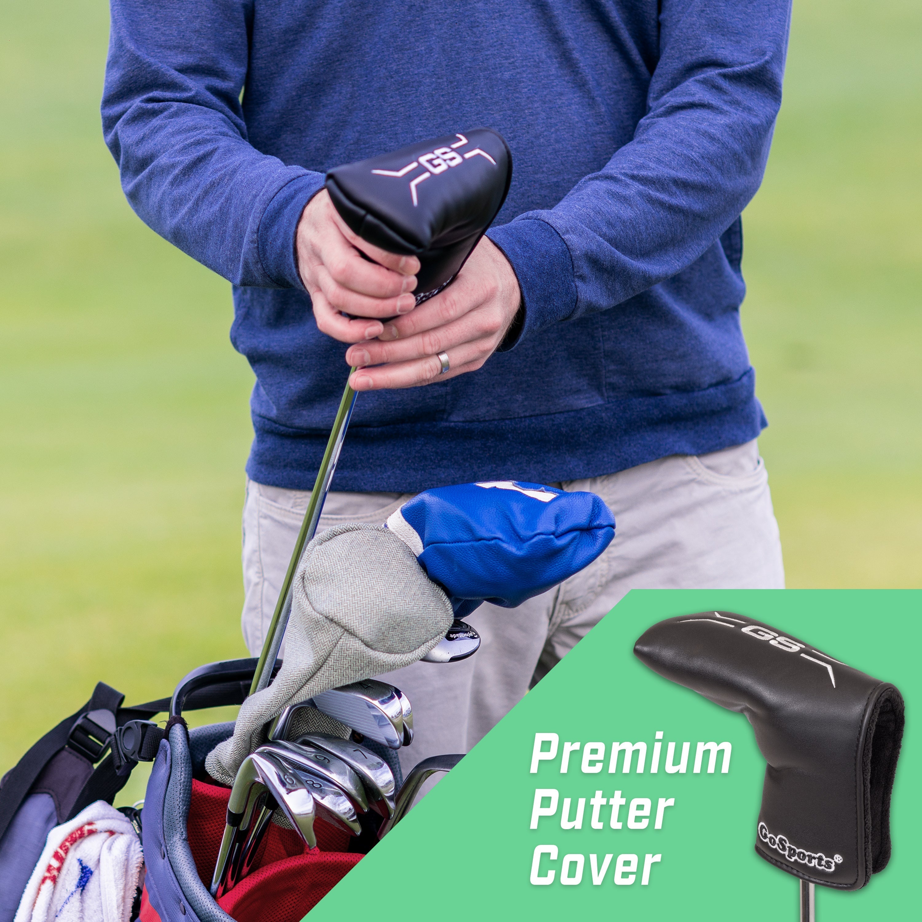 GoSports GS2 Tour Golf Mallet Putter Performance Head Designed for Stability and Control