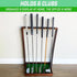 GoSports Premium Wooden Golf Putter Stand