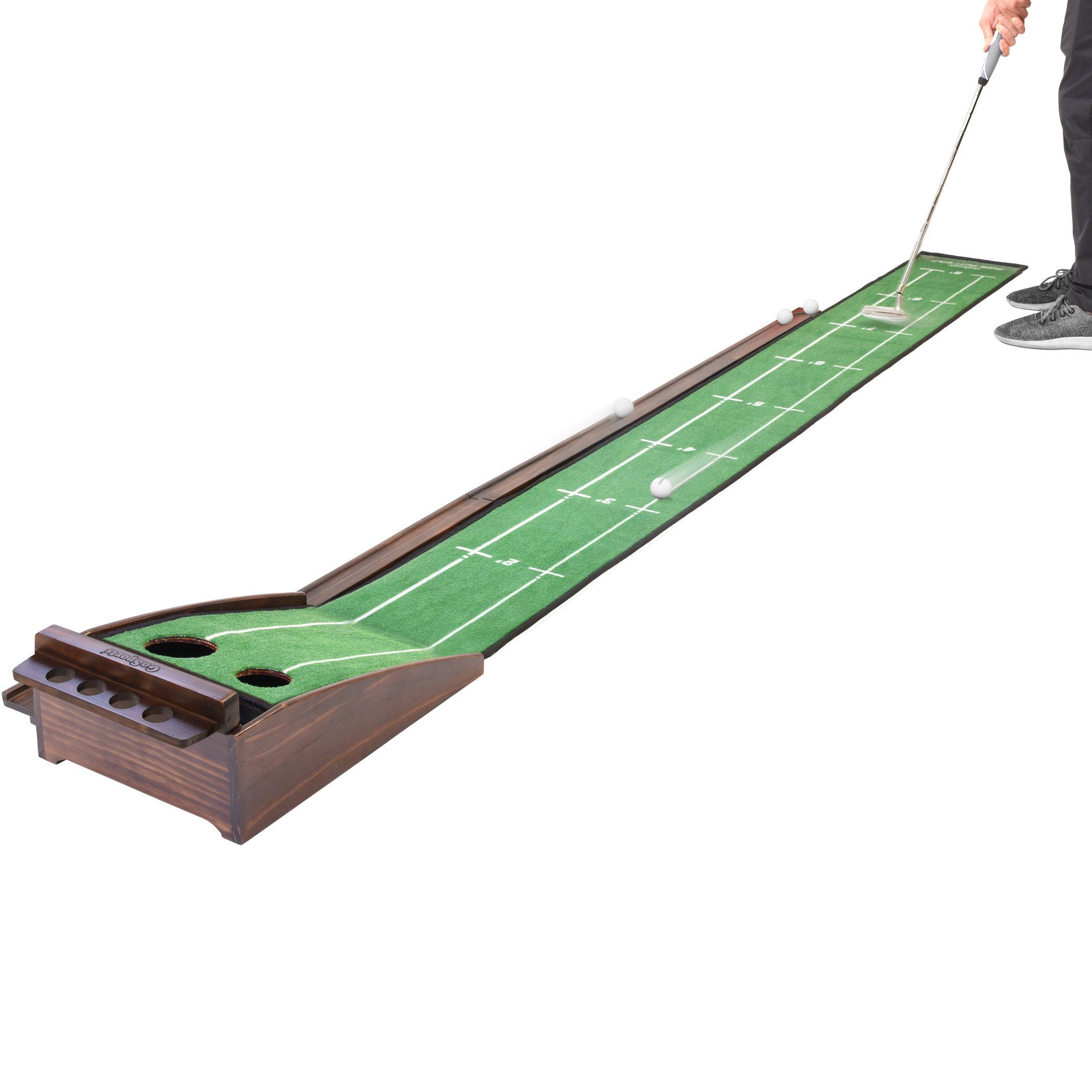 GoSports Pure Putt 9' Golf Putting Ramp - Premium Wood