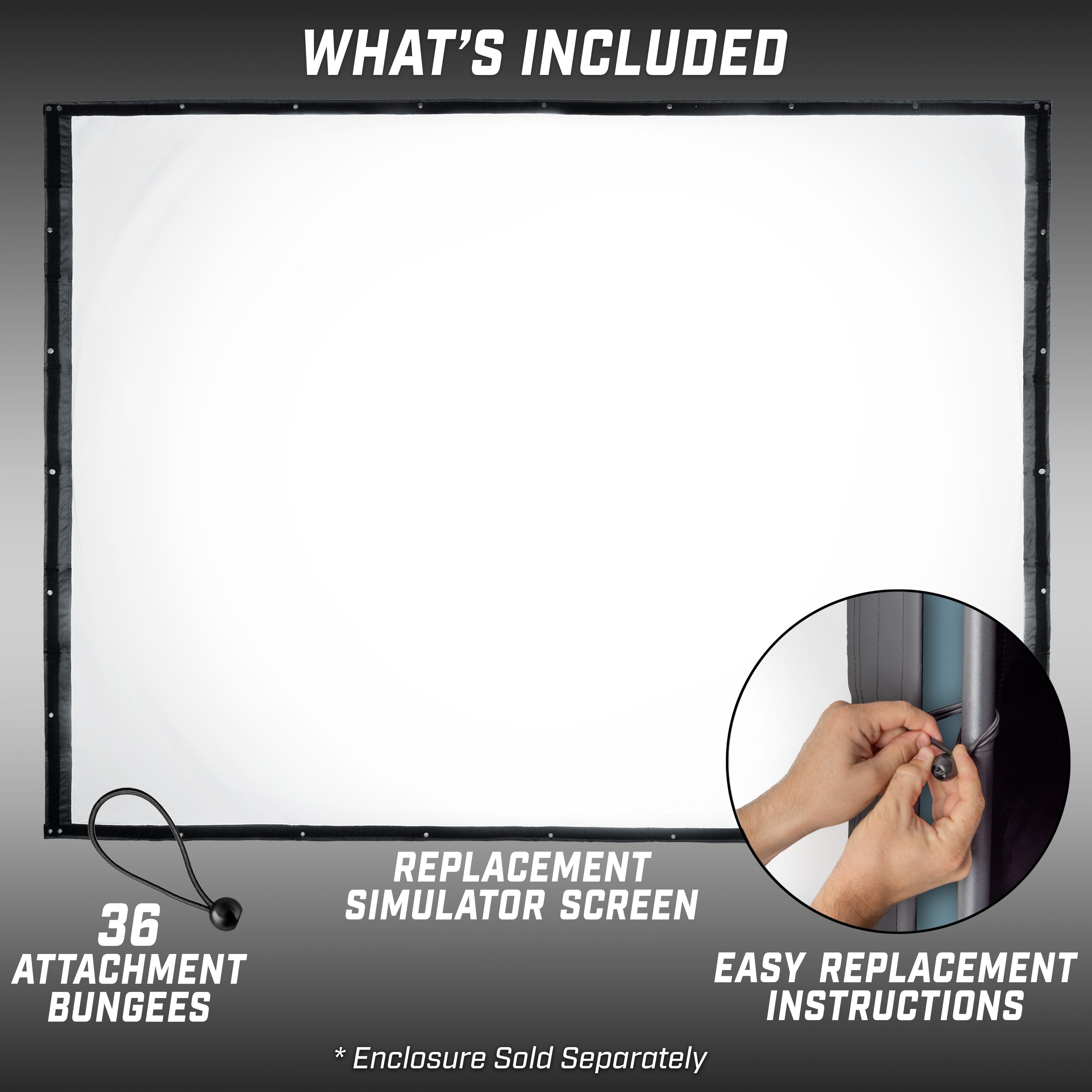 GoSports Replacement Sim Screen - Only Compatible with GoSports Golf Simulator Enclosure