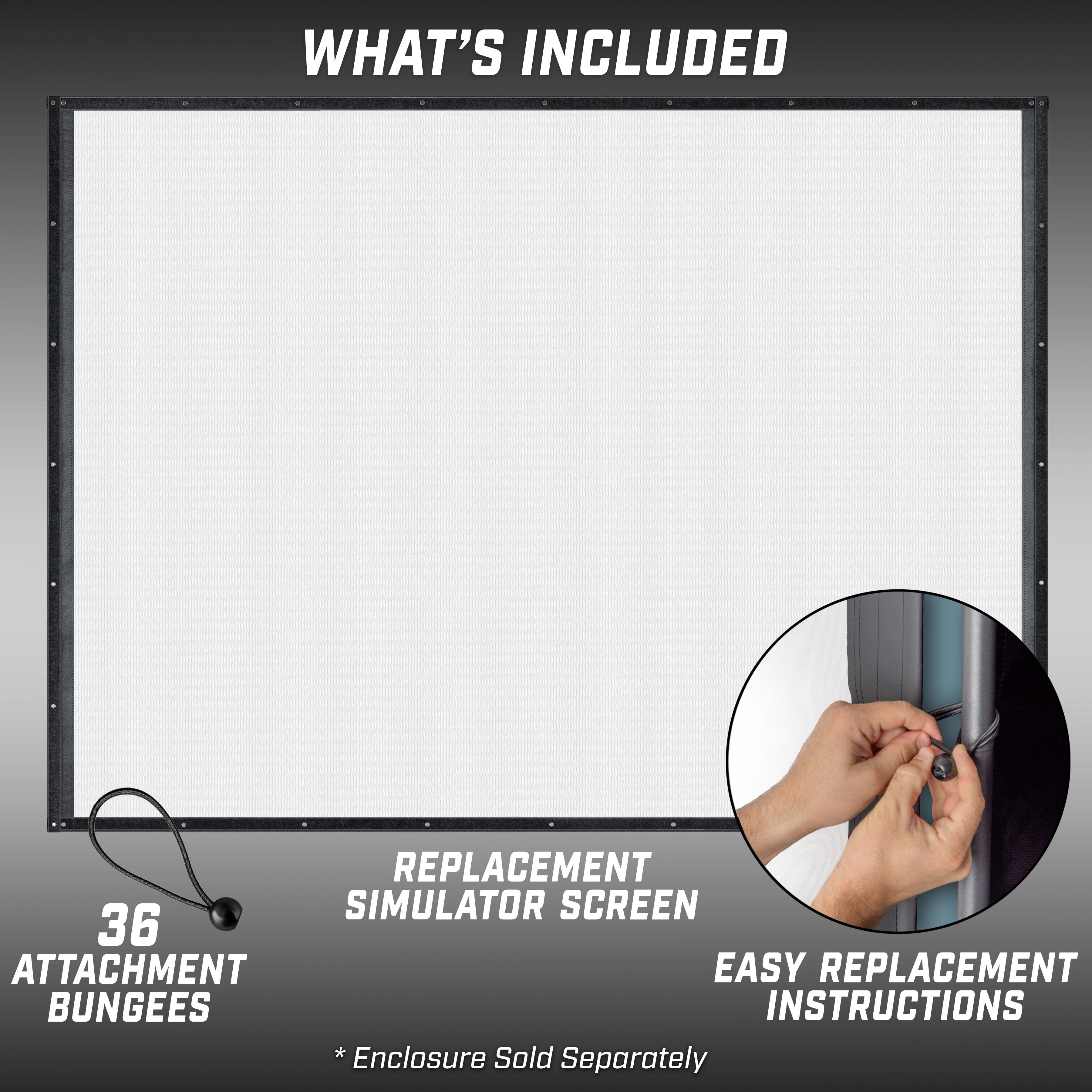 GoSports Replacement Sim Screen - Only Compatible with GoSports Golf Simulator Enclosure