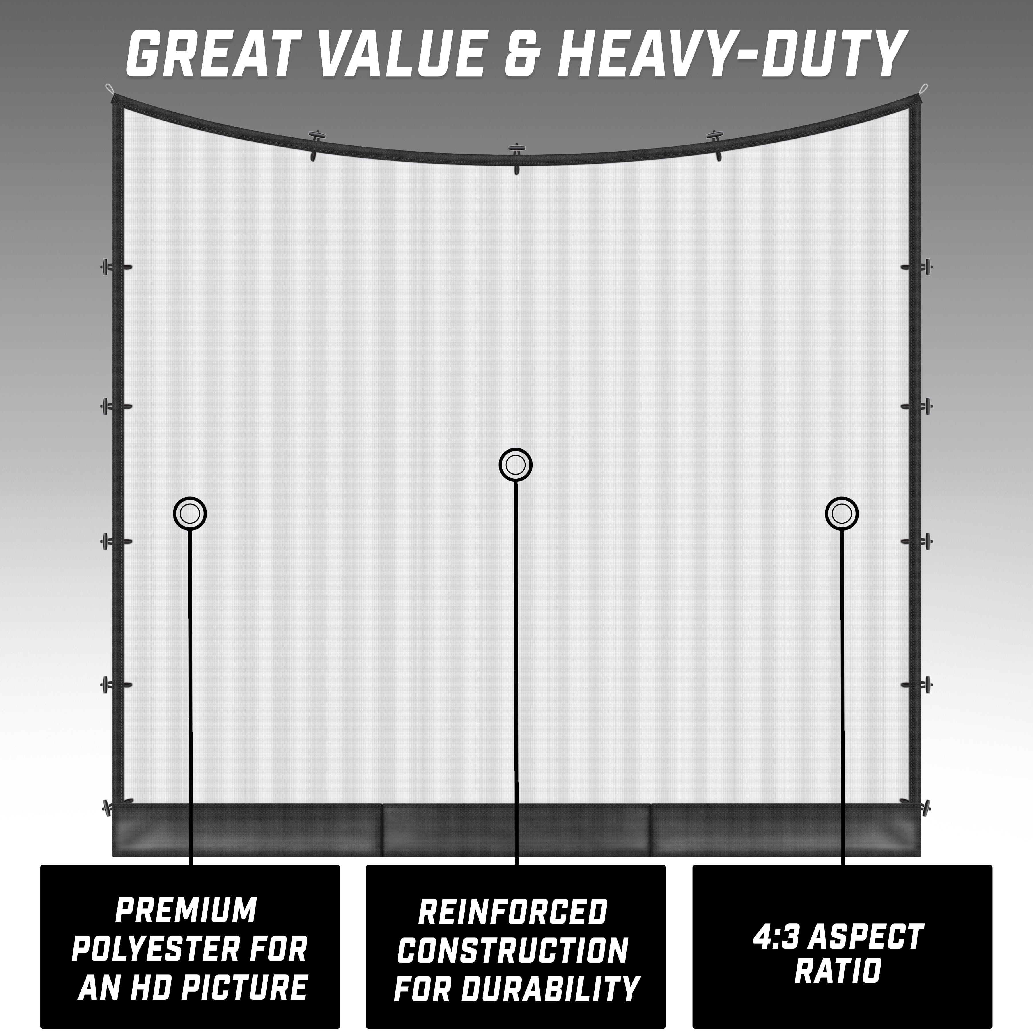 GoSports Range Cage Simulator Screen - Only Compatible with GoSports 10' x 8' Range Cage