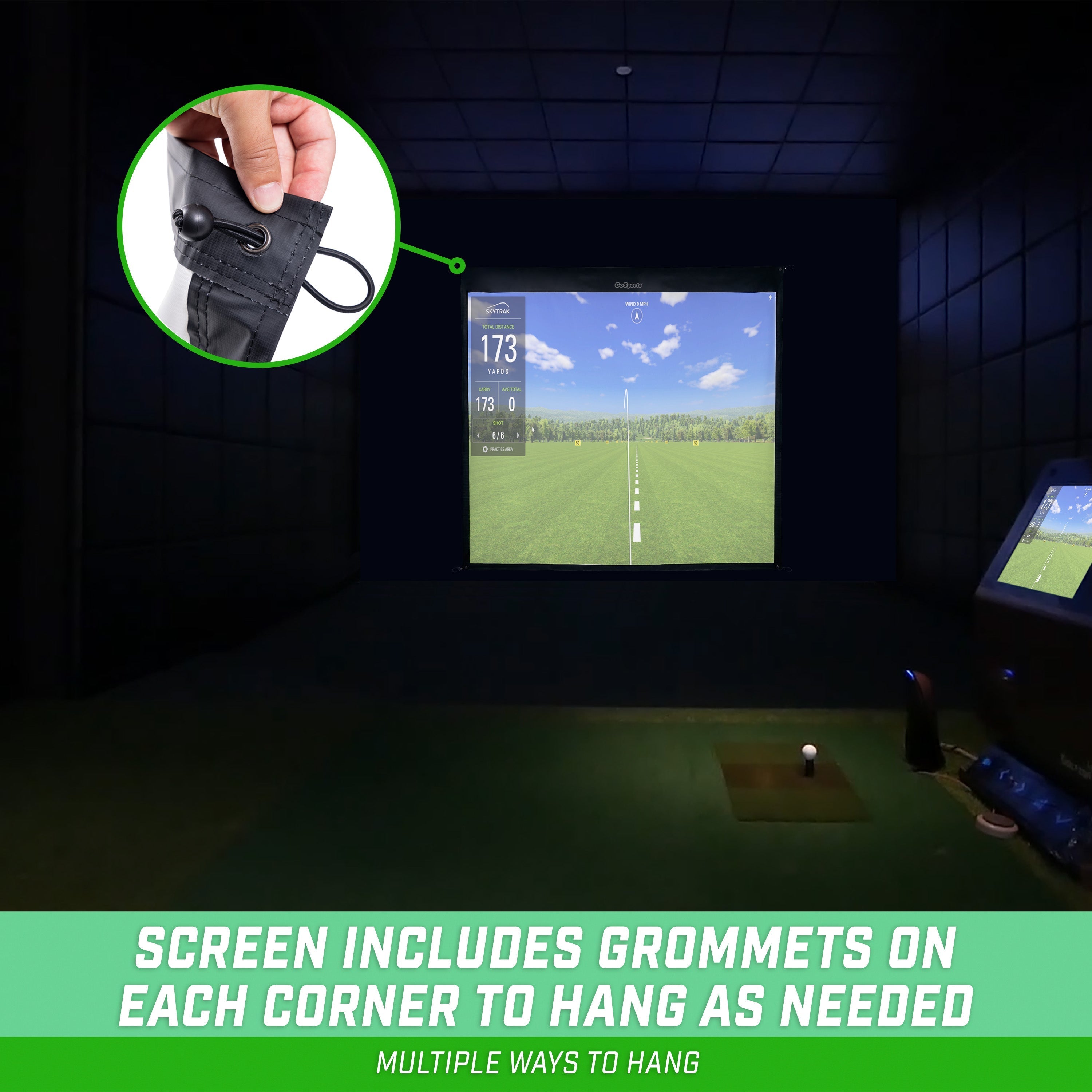 GoSports 7 ft Golf Simulator Impact Screen (Simulator sold separately)