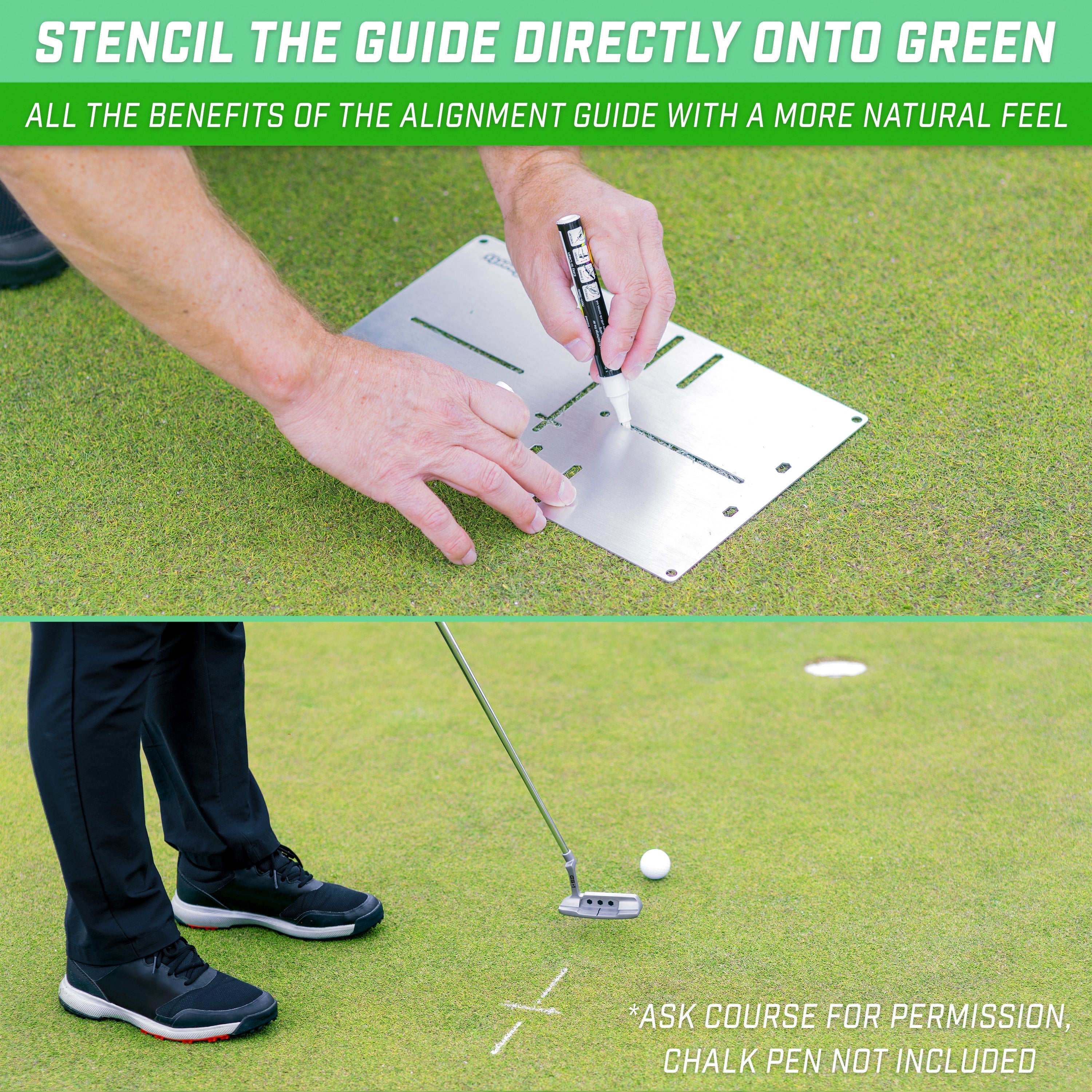 GoSports Golf Putting Alignment Stencil